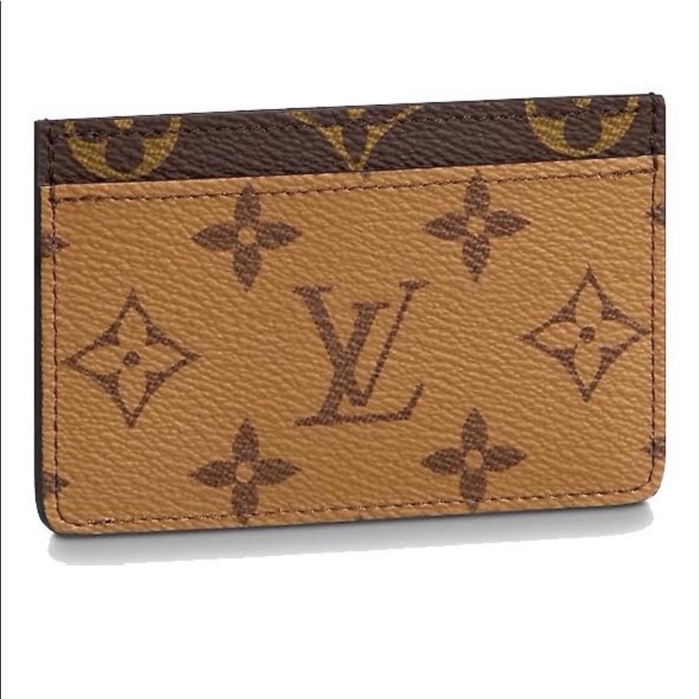 Monogram Reverse Canvas Louis Vuitton Card Holder